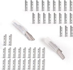 40pcs Microblades for Face,Fit for Dermaplaning Tool Replacement,Stainless Steel Multi-purpose Reusable Dermaplane Razor Blades.