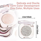 Slive Single Glitter Eyeshadow Makeup, Neutral Powde Eye Shadow for Women, Slive Shimmer Singles Eyeshadow Palette Pigmented Waterproof, sombras para ojos, Girls Monochrome Eyeshadows Gift 12