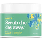 ASUTRA Dead Sea Salt Essential Oil Body Scrub Exfoliator (Invigorating Eucalyptus), 16 oz - Ultra Hydrating, Gentle, & Moisturizing - Coconut, Eucalyptus, and Marjoram Oils