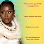 Juvia's Place Coffee Shop Luxe Lip Liner: Espresso - Colorstay Matte Finish Lip Pencil, Makeup for Natural Long Lasting Beauty and Sensational Wear, Lip Stain Kiss Proof Cometics