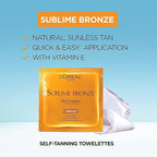 L'Oreal Paris Sublime Bronze Self-Tanning Body Towelettes, 6-Count (Pack of 2)