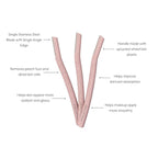 Dermaplaning Tool (3pcs) Set for Face, Expert Facial Razor for Women, Dermaplane Razor, Face Shaver for Women, Facial Dermaplaner, Peach Fuzz Remover, Exfoliated Skin & Hair Removal.
