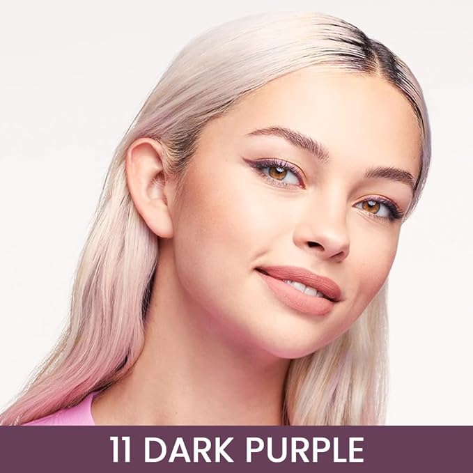 Kaely Dark Purple Gel Eyeliner Pencil,Waterproof Smudge Proof Eye Liner Pen,Cat Eye Goth Halloween Makeup,Eye Black Face Paint Lipstick Crayon,Color Colorful Eyeliner Eyeshadow Stick,11