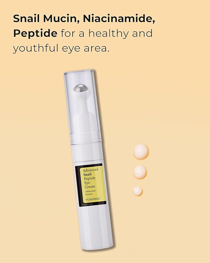 Moisturizing and hydrating snail peptide eye cream can tighten the eye, improve the dark circles around the eyes, and weaken the fine lines of the eye essence