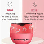 3 PCS Bee Lip Balm Honey Pot, Honey & Strawberry & Watermelon Lip Mask Overnight Moisturizing Lip Sleep Mask with Stick Hydrating & Prevention Dry and Cracked Lip Scrubs Exfoliator