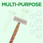 50Pcs Eco-friendly Disposable Razors Men|Safety Razor Dermaplaning Razors for Men & Women Shaving Body Facial Hair Shavers Facial Hair Remover for Women