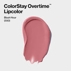 Revlon Liquid Lipstick with Clear Lip Gloss, ColorStay Overtime Lipcolor, Dual Ended with Vitamin E, 550 Blush Hour, 0.07 Fl Oz