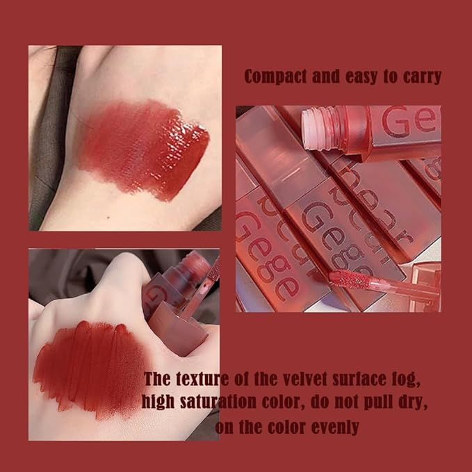 Smooth Luster Lip Glaze, Lightweight Moisturizing,High Impact Lip Color, Full Coverage Lip Makeup, Long Lasting Waterproof Moisturizer Lip Glaze (Vintage Chili)