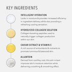 Hydropeptide Polypeptide Collagel+ Plus Face Mask, Line Lifting Hydrogel Peptide Facial Treatments, 4 Count