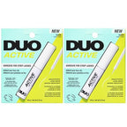 DUO Active Clear Lash Adhesive for Strip Lashes – Long-Lasting, Water-Resistant Eyelash Glue, 0.16 oz, 2 Pack