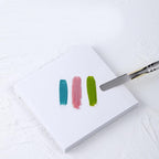 50 Sheets Disposable Nail Polish Palette Paper Nail Art Mixing Palette Papers Portable Waterproof Nail Art Makeup Palette Nail Gel Mixing Tool with Nail Palette Stirring Rod (50pcs)