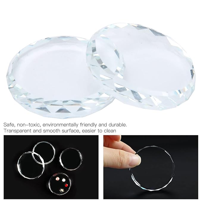 2Pcs Nail Art Palettes, Manicures DIY Color Mixing