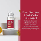 Eye Roller Serum with Retinol & Vitamin B5 - Hydrating & Soothing Under Eye Serum for Dark Circles and Puffiness & Fine Lines - Anti Aging Korean Skin Care - 1.69 Fl Oz./50ml