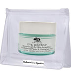 Hydrating Eye Cream Bundle. Include: 1 Pack of RadianceAura Signature Leak-Proof Travel Bag +1 Pack Origins Eye Doctor Moisture Care for Skin Around Eyes 0.5 Oz