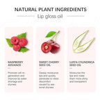 Moisturizing Lip Oil,No-Sticky Gloss Balm Care,Fruit Flavoured Oil for Dry Lip's Hydrating and Nourishing (007#Raspberry) 0.2 OZ