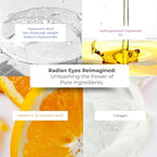 Anti-age under eye masks - With Hyaluronic Acid, Collagen & Vitamin C. Natural gel eye masks, under eye gel patches for dark circles & puffy eyes. Anti wrinkle skincare, hydrating & soothing. 20 pairs