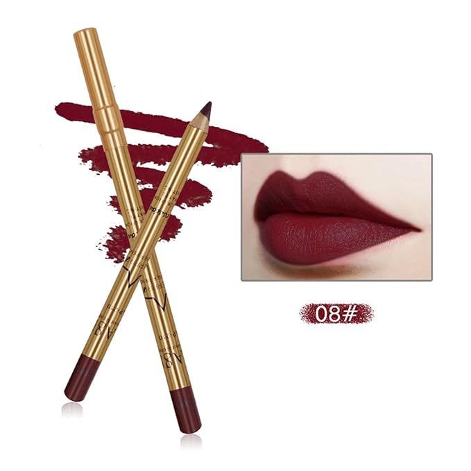 Lip Liner Pencil Set 8 Colors Professional Matte Long