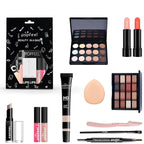 All-in-one Holiday Make up Gift Set | Makeup Kit for Women Full Kit Essential Starter Bundle Include Eyeshadow Palette Lipstick Blush Foundation Concealer Face Powder Mascara Lipgloss Brush