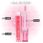 All-in-One Lip Oil - Lightweight, Tinted, Plumping, Hydrating Lip Gloss - Lip Balm for Day & Night Use, Long-Lasting Lip Stain, Lip Glow Oil, No-Sticky Gloss, Lip Plumper Tint - Peachy №401