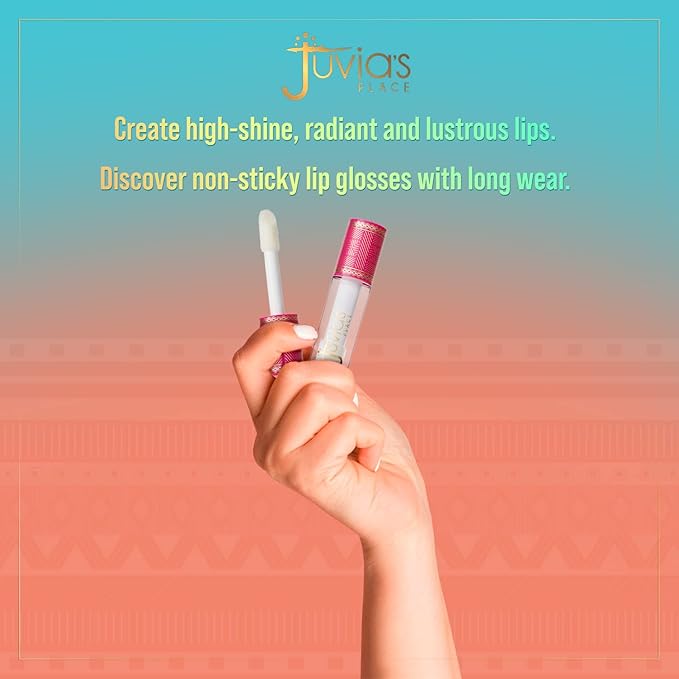 Juvia's Place Lip Gloss Glass It's Glass - Clear, Super Shine,16 oz., Plump, Long Lasting Non-Sticky Luscious High Shine, Glides on Richly Glossy and Smooth