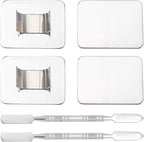 OLYCRAFT 6PCS Stainless Steel Makeup Palette Mini Ring