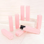 Framendino, 50 Pack Pink Kraft Paper Lipstick Boxes Rectangle Lipstick Bottle Boxes Reusable Lip Balm Packaging Cases Gift Wrapping Box for DIY Gift Packaging (3.3x0.79x0.79)