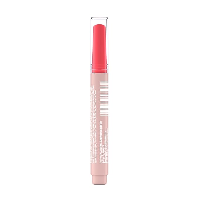 Neutrogena High Shine Glossy Lip with Maracuja Oil + Vitamins & Antioxidant Vitamin E, Nourishing Glossy Lip, Non-Retractable, Pigmented For Buildable Color, Poppy Pink, 0.07 oz