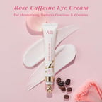 ANAI RUI Rose Caffeine Eye Cream for Dark Circles, Under Eye Serum for Puffiness Bags, Anti-Aging Eye Cream with Retinol, Collagen, Hydrating, Firming, Reduce Wrinkles and Fine Lines Daily 0.5 FL OZ