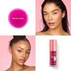 Dreamy Gleamy Tinted Lip Oil, Moisturizing, Shiny, Cruelty-Free, Vegan, Hydrating, Non-Sticky Tinted Lip Gloss, 5ml (Berry Cute)