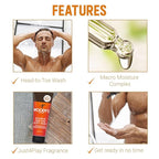 Woody's 2-in-1 Hair and Body Wash for Men - Sulfate-Free, Hydrating, Refreshing Scent, Daily Cleanser for Hair & Skin, 8 oz, 2-Pack