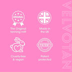 Original Double Sided Tanning Mitt - Pink - Self Tanning Applicator for Stain-Free Hands, Washable & Reusable, Use with Any Fake Tan