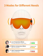 Heated Eye Mask, Cordless Heat Eye Compress for for Dry Eye Stye Relax Eye Strain, Portable Electric Warm Eye Mask for Blepharitis, Chalazion, Eye Fatigue or MGD