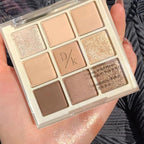 Eyeshadow Palette Makeup- 9 Colors Eyeshadow Palette Matte Shimmer Korean Natural Eye Shadow palettes Highly Pigmented Naturing-Looking Long Lasting (17#)