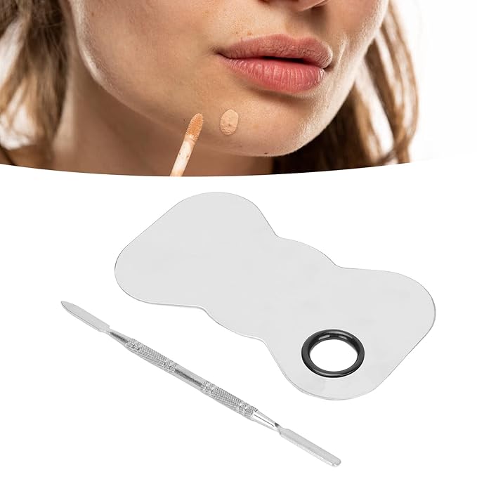 Cosmetic Makeup Palette Spatula, Mixing Bow Shape Stainless
