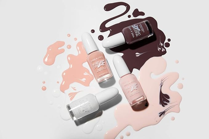 wet n wild Fast Dry AF Nail Polish Color, Fall Brown Sorry, I'm Latte | Quick Drying - 40 Seconds | Long Lasting - 5 Days, Shine (Pack of 3)