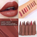 BINGBRUSH 2-in-1 Gradient Matte Lipstick & Lip Liner Set,3Pcs Long Lasting Waterproof Lip Crayon for Women, Flawless Contour, Lightweight Ombre Lip Color Pencil(01#&02#&04#)