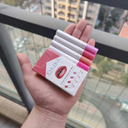 evpct 4 pk Mini Cigarette Color Changing Change Lipstick Sets PH Lip Balm Kit,DNM Litte Smoke Tube Red Lipstick Moisturizing Lip Stain Long Lasting Waterproof for Women labiales matte larga (A-Set05)