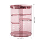 360 rotating makeup organizer with