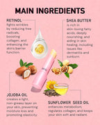 Under Eye Stick For Puffiness: Retinol Under Eye Balm Reducing Eye Bags and Dark Circles - Eye Cream for Fine Lines Wrinkles and Puffiness, Eye Treatment for Late Nights, Overtime and Makeup Prep