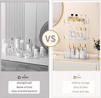 3 Tier Bathroom Countertop Organizer, Makeup Skin Care Organizer, Perfume Tray Vanity Countertop Organizer for Bathroom Countertops