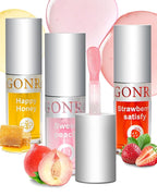 3Pcs Hydrating Lip Oil Set，High Moisturizing Lip Glow Hydrating