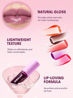 SHEGLAM Jelly Wow Tinted Lip Oil Plumping Lip Gloss Natural -Baby Steps