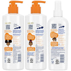 Dove Shampoo and Conditioner Set + Detangler Spray for Kids - Kids Hair Love Collection, Shampoo and Conditioner, Curly and Wavy Hair Products (3 Piece Set)