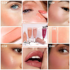 AKARY Soft Liquid Blush Makeup Lightweight, Velvet Beauty 01 Peach