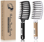 Detangling Brush Boar Bristles Set