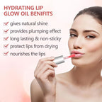 3Pcs Non-Sticky Hydrating Lip Glow Oil High Moisturizing Hydrating