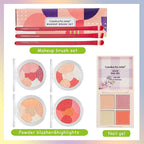 All in One Professional Makeup Kit for Women Girls Holiday Makeup Gift Sets Xmas Essential Bundle Include Eyeshadow Palette Lipstick Blush Concealer Eyeliner Mascara Brush Eyebrow Pencil