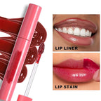 Peel Off Lip Tint, Wipe-On Colour Liquid Lipsticks, Tattoo Lip Glaze, Matte High Pigment Long Wear Waterproof Lip Contour Stain Non Smudge Transfer Proof Tear-off Lip Gross (#03, 0.12 floz)