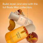 PHLUR Peach Skin Body Mist - Hair & Body Mist Fragrance - Peach, Plum, Bergamot, Milky Sandalwood & White Freesia Body Spray