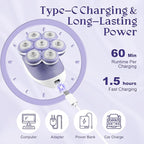 7D Electric Razor for Women: Fast & Painless Full-Body Shaver for Legs & Face – Waterproof Hair Remover with Light & Travel Cover – Wet/Dry Use, Smooth Close Shave, Birthday Mother’s Gift